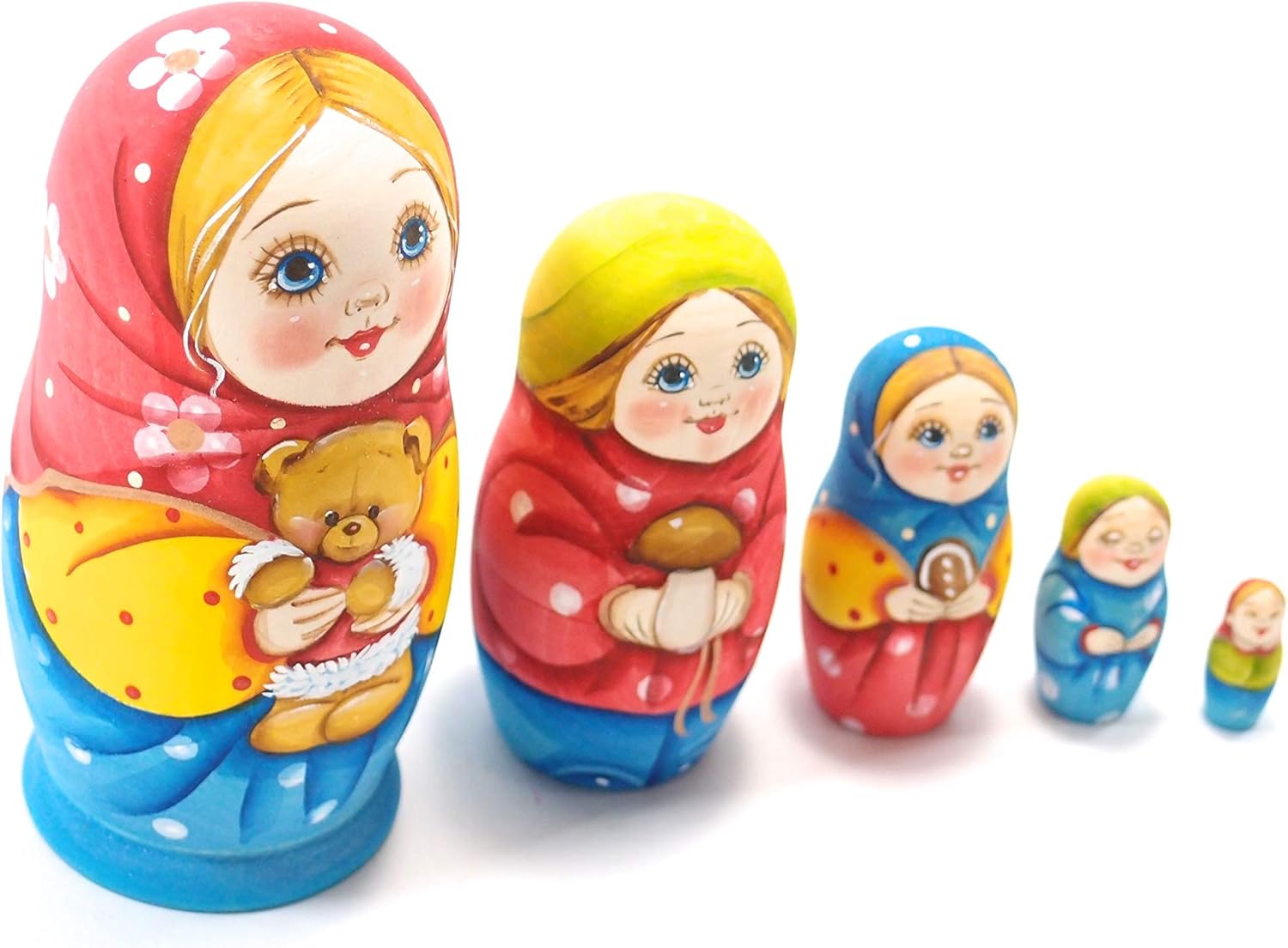 ロシア雑貨☆イコン マトリョーシカ民話「ベレンデエフカとその住民(5P