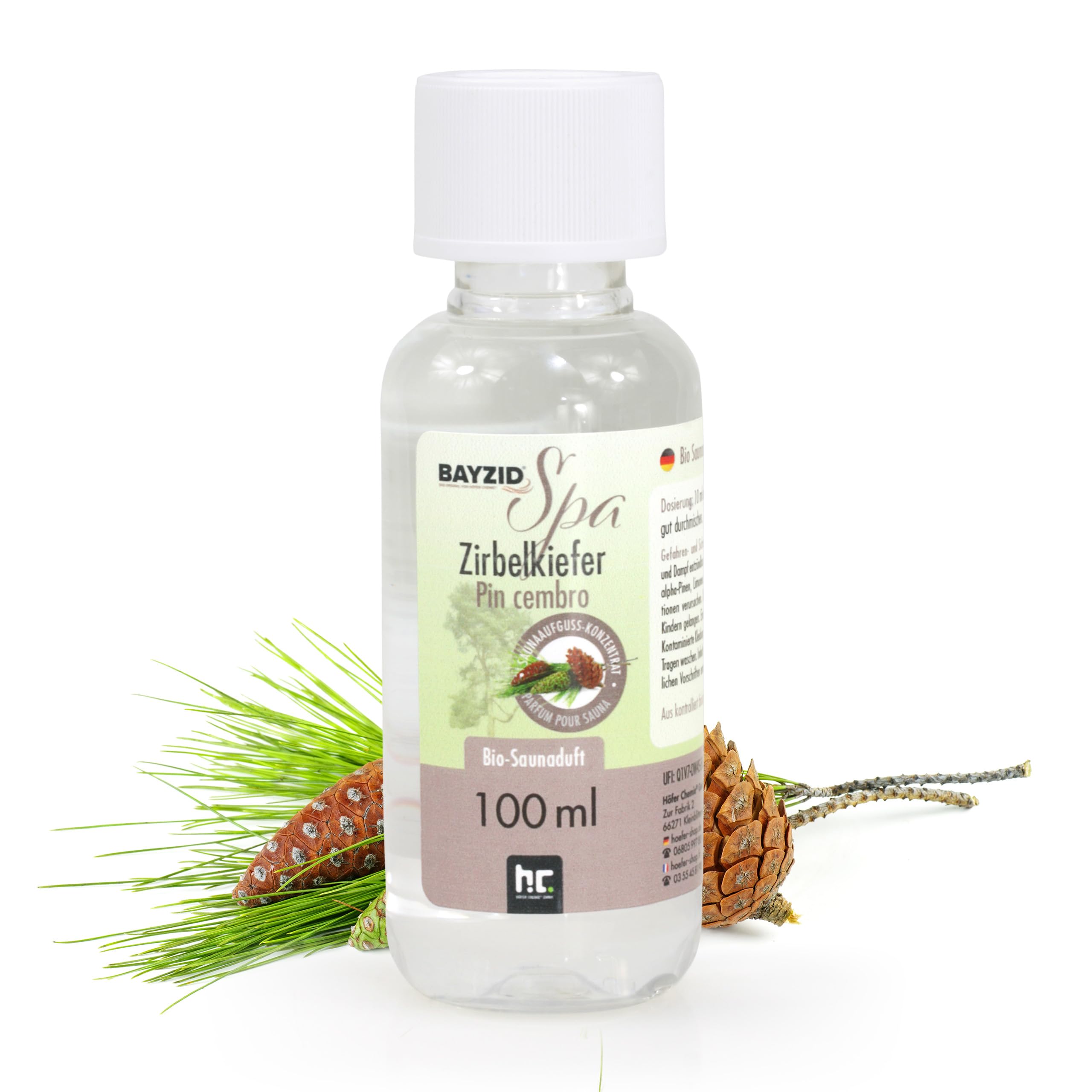 BAYZID® SPA Set de parfums bio pour sauna 4x100ml - différents concentrés de parfums pour sauna - pour le bien-être et la détente