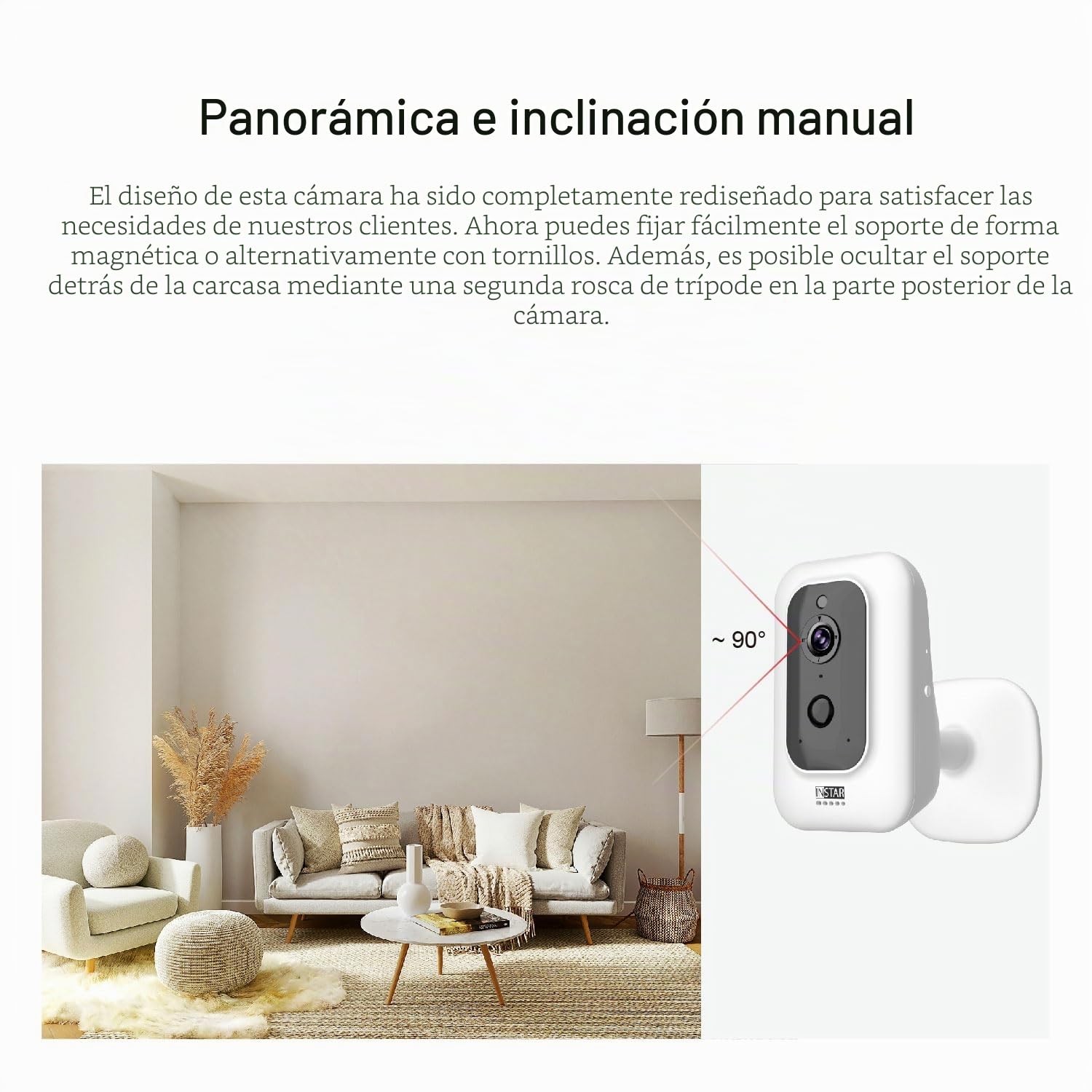 INSTAR IN-8401 2K+ Blanco - Cámara de vigilancia LAN/WLAN con IA (AI) - Cámara IP - WPA3 - WiFi de 2,4 y 5 GHz - Audio - PIR - Visión Nocturna - Leds Invisibles de 940 NM - HomeKit - MQTT