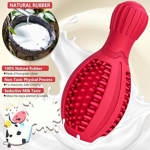 Treat Dispensing Puzzle Dog Toy — side view showing full product dimensions