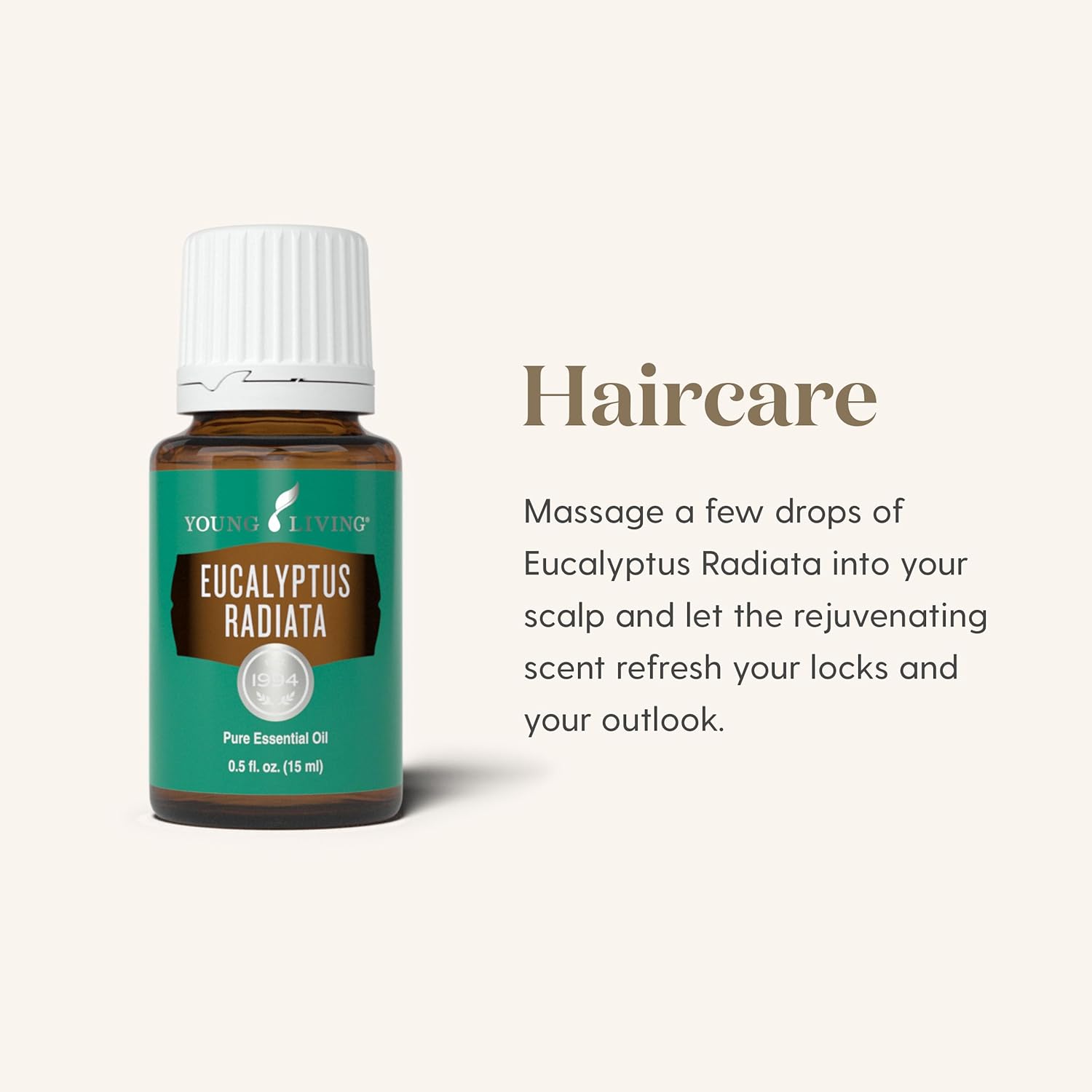 Young Living Eucalyptus Radiata Essential Oil - 15 ml - Breathe Easy with Refreshing Aroma - Ideal for Relaxing Bedtime Routine and Head, Neck, Chest Application