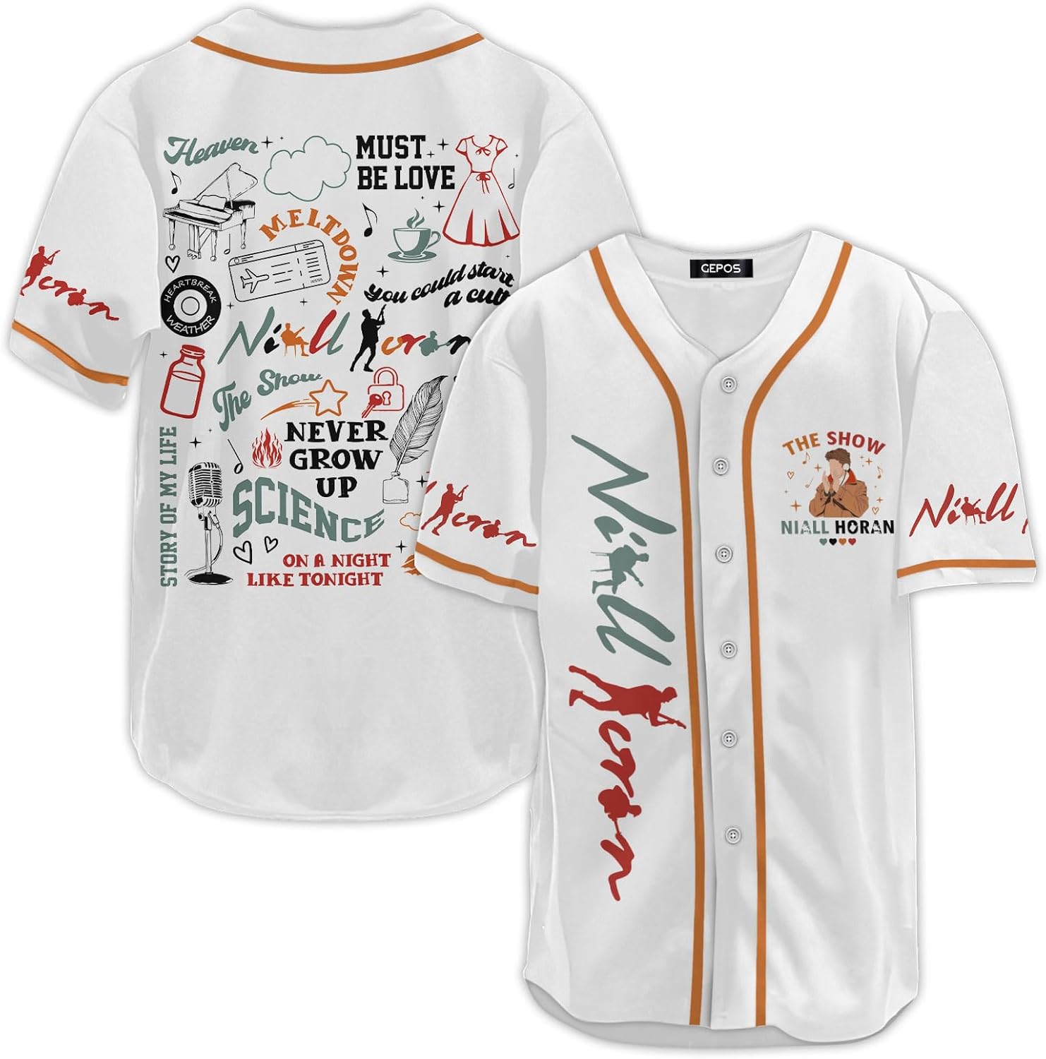 Uniform Baseball Jersey, Sports Gifts, Casual Print Baseball Shirt, Birthday Gifts for Men Women