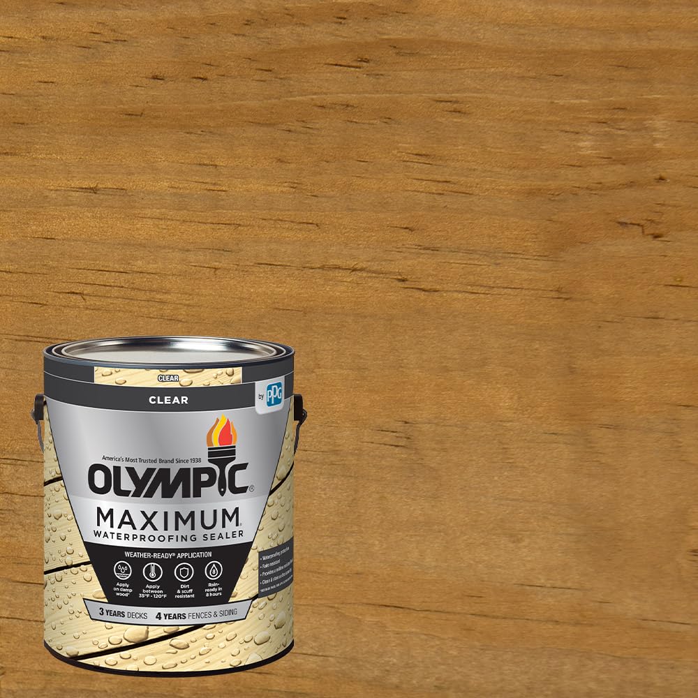 Olympic Maximum Clear Waterproofing Wood Sealer