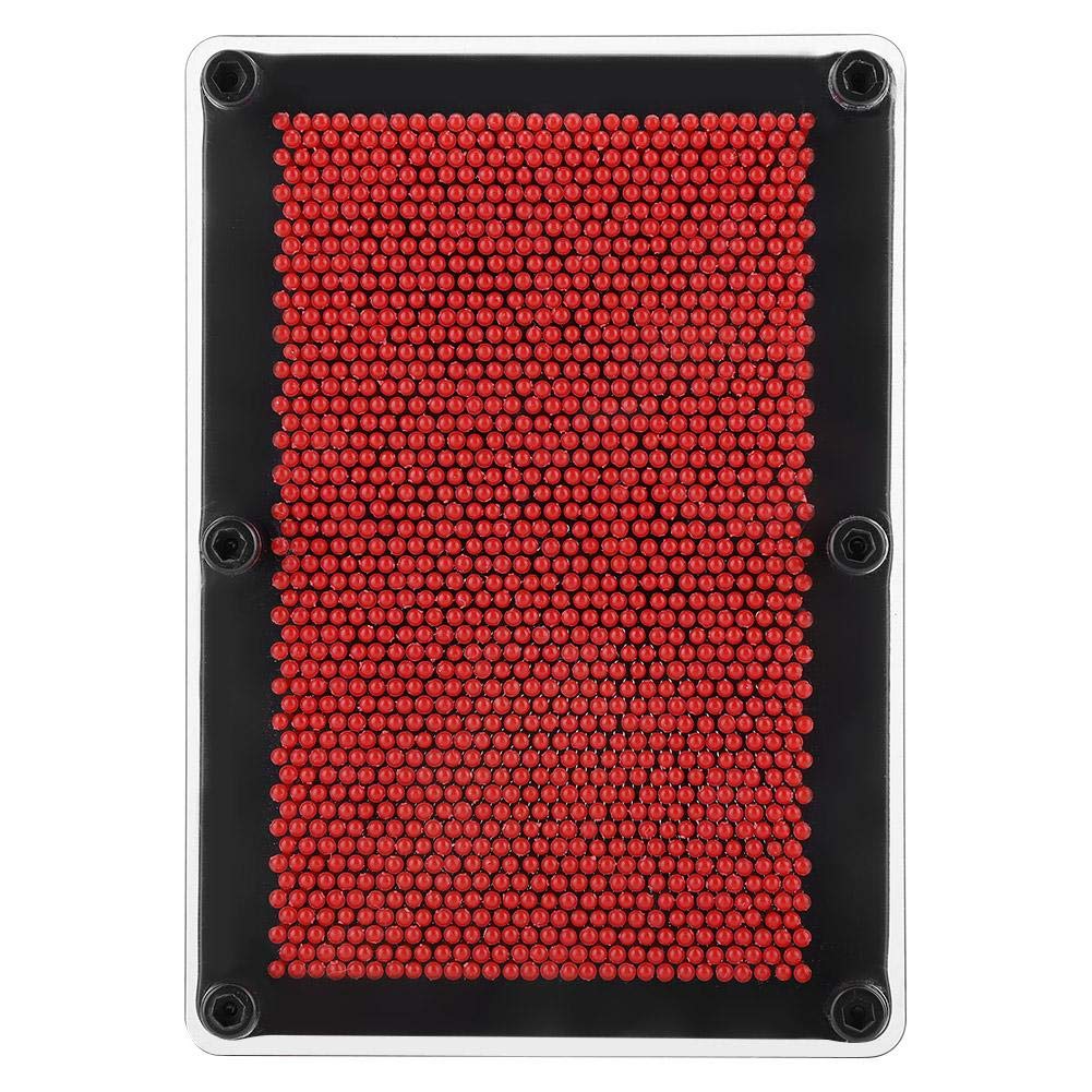 3D Pin Art Toy – Handmodell Zum Klonen, DIY-Spielzeug Gegen Stress, Kreatives Druck-Spiel In Rot (ca. 17,5 Cm)