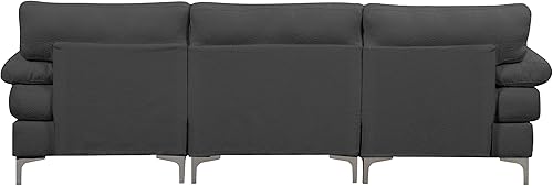 Miniatura 5 de Casa Andrea Milano BOUCLÉ - Sofá modular en forma de L, sofá de lujo con diván extra ancho, sofá para sala de estar, apartamento, salón, color crema