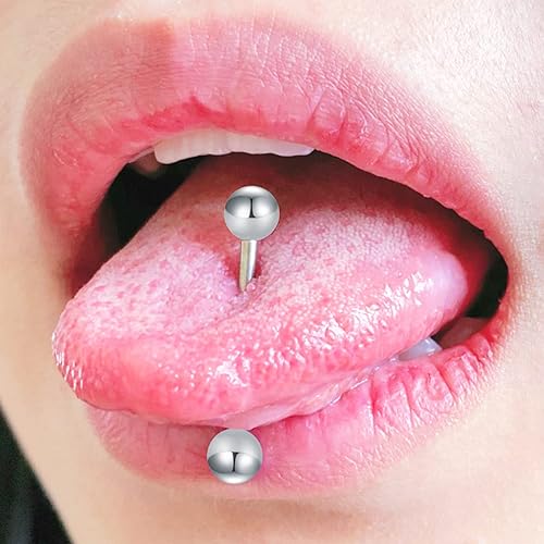 Miniatura 3 de MODRSA 14g 16g Nipple Rings Tongue Rings 14 Gauge Surgical Steel Nipple Bar Barbell 14mm 16mm 18mm Silver Rose Gold Black Tongue Piercing Jewelry