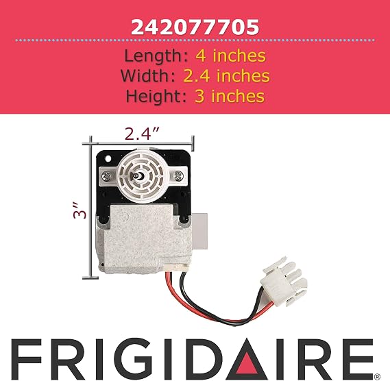 Frigidaire 242077705 Evaporator Fan Motor for Refrigerators