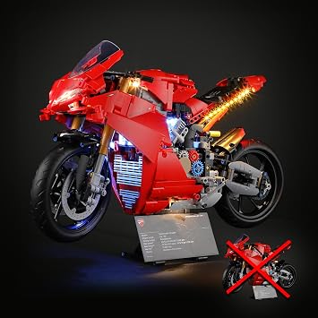 LIGHTAILING Light for Lego-42202 Ducati Panigale-V4-S Motorcycle - Led Lighting Kit Compatible with Lego Building Blocks Model - NOT Included The Model Set