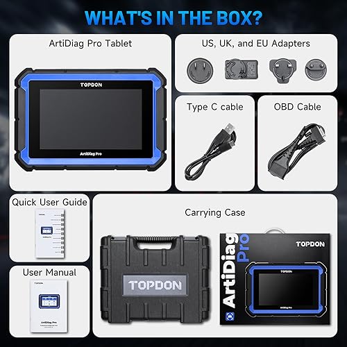 Miniatura 8 de TOPDON ArtiDiag Pro OBD2 - Herramienta de diagnóstico de escáner, herramienta de escaneo bidireccional con codificación ECU, más de 35 servicios,