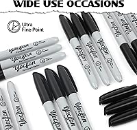 Vista 4 de Permanent Markers Ultra Fine Tip, Bulk Pack Of 72 Count Black Permanent Marker Set, Quick-Drying Ink, Works On Plastic, Wood, Stone, Metal And Glass