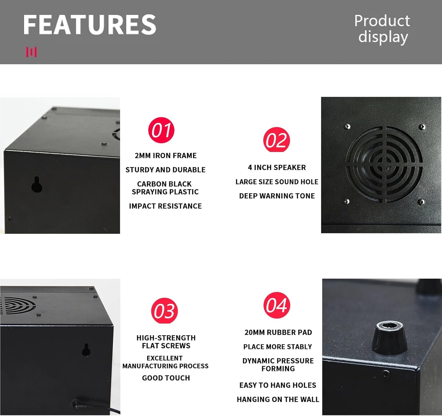 LED Interval Timer, Professional Gym Timer, Selectable Workout Time and Cycle Repetitions, Adjustable Sound Gym Interval Timer,Blue