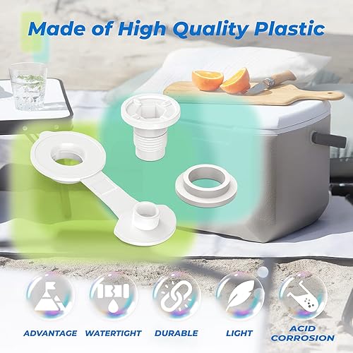 Miniatura 4 de Reemplazo del tapón de drenaje del refrigerador para las piezas de refrigeradores Coleman 1" longitud del eje