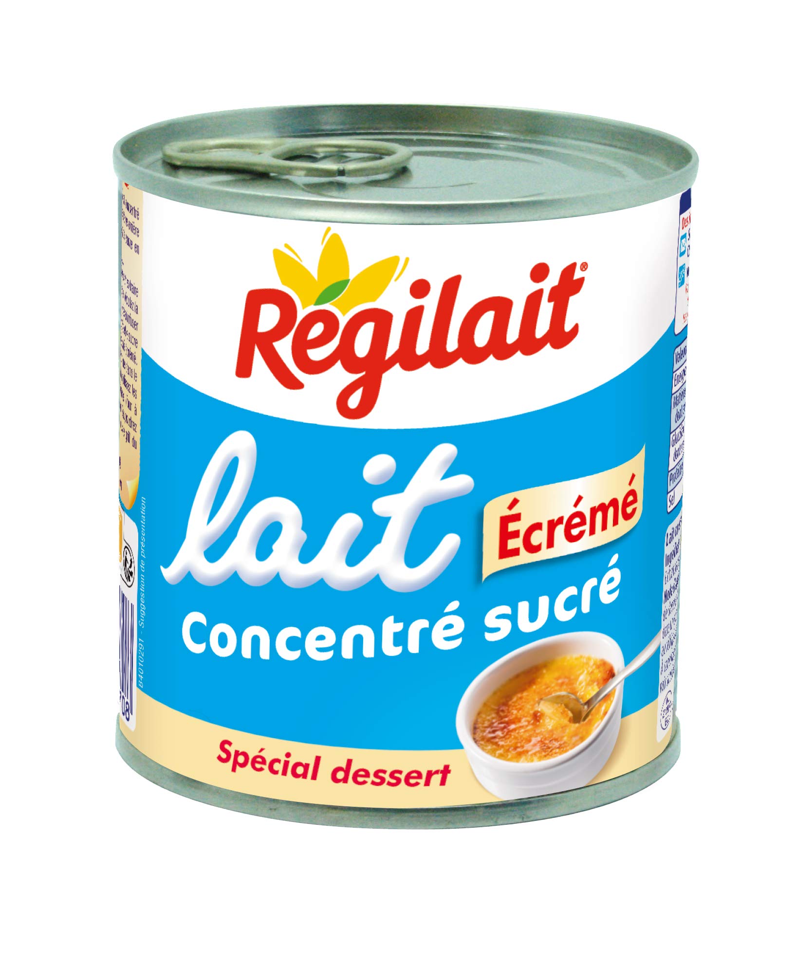 Régilait Concentrato Zuccherato Contenitore di Latte Scremato 397 Glot 6
