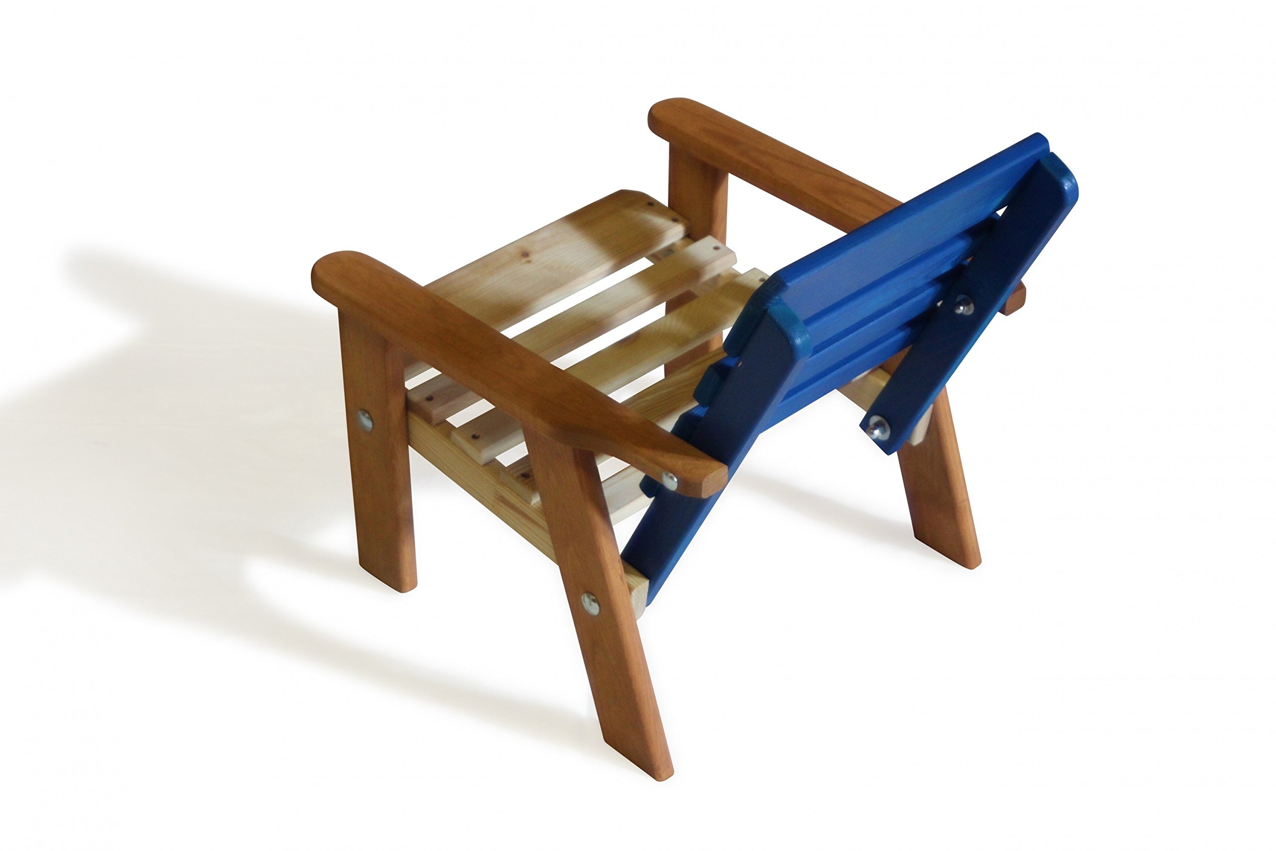 Enfants Salon de jardin 4 pièces en bois, 2 chaises, 1 banc, 1 table, couleurs vorbehandelt
