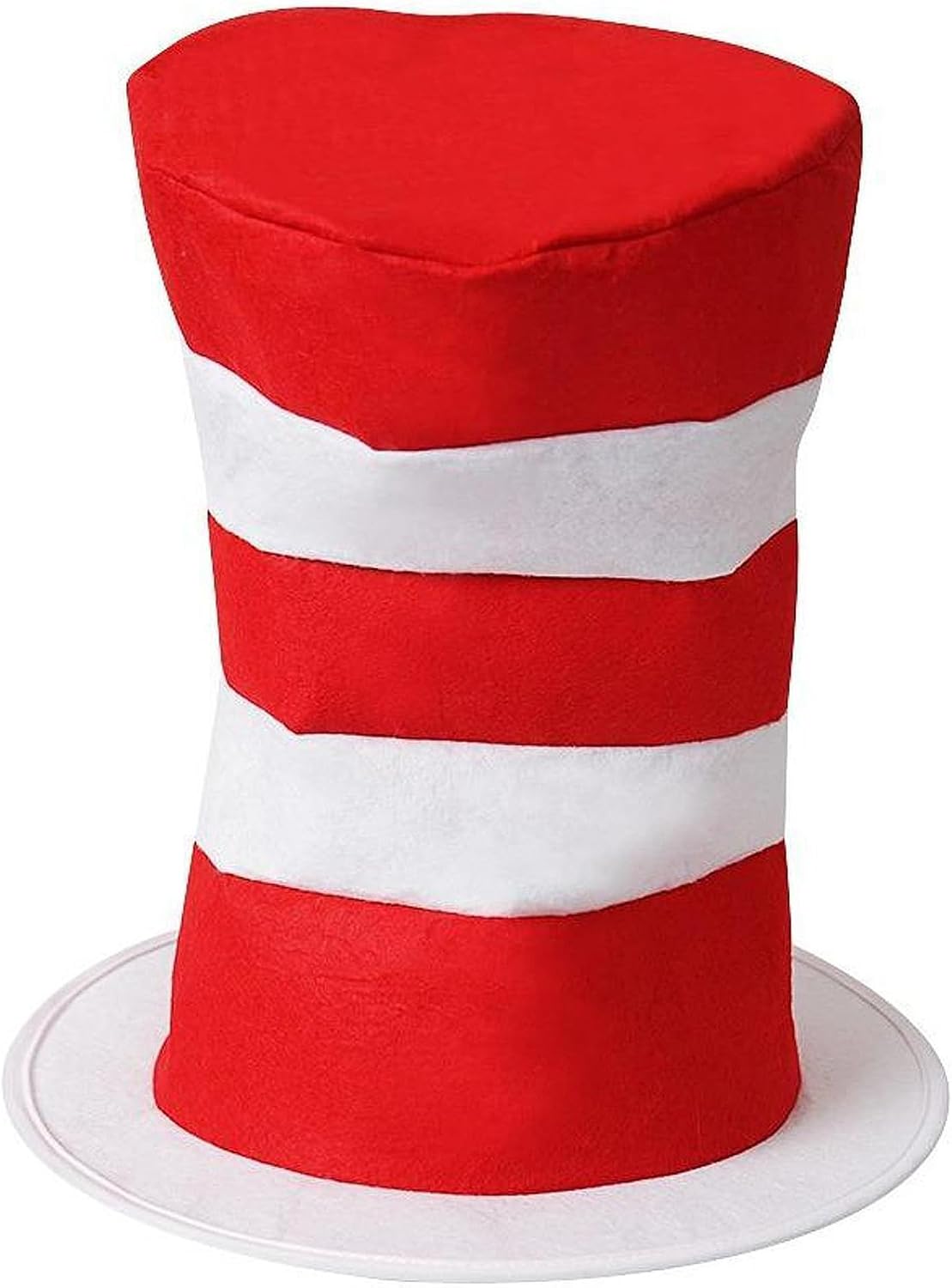 Top Hat Cat Costume Kit Accessory for Adults Red and White Striped Hat, Gloves, Bow Tie for Halloween Props Party Dress up image 2