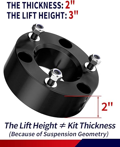 Miniatura 50 de FLYCLE Bloques de elevación traseros de 3 pulgadas compatibles con Chevy Silverado 1500 Sierra 1500, kit de nivelación trasera de 3 pulgadas
