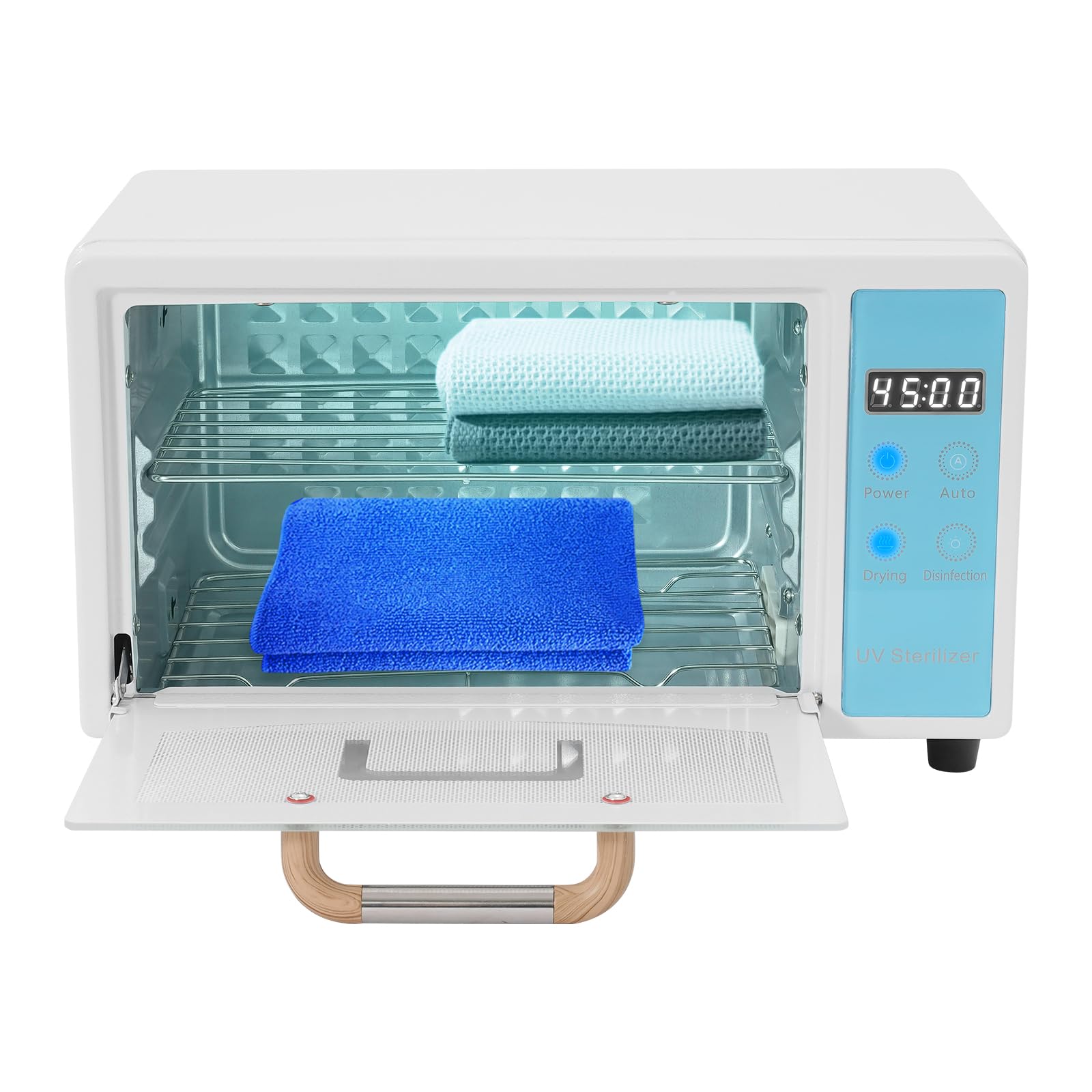 Sterylizator, sterylizator UV z regulacją timera, 160 W, sterylizator na sucho, duża pojemność, cyfrowy wyświetlacz, technologia suszenia gorącym powietrzem do salonu piękności