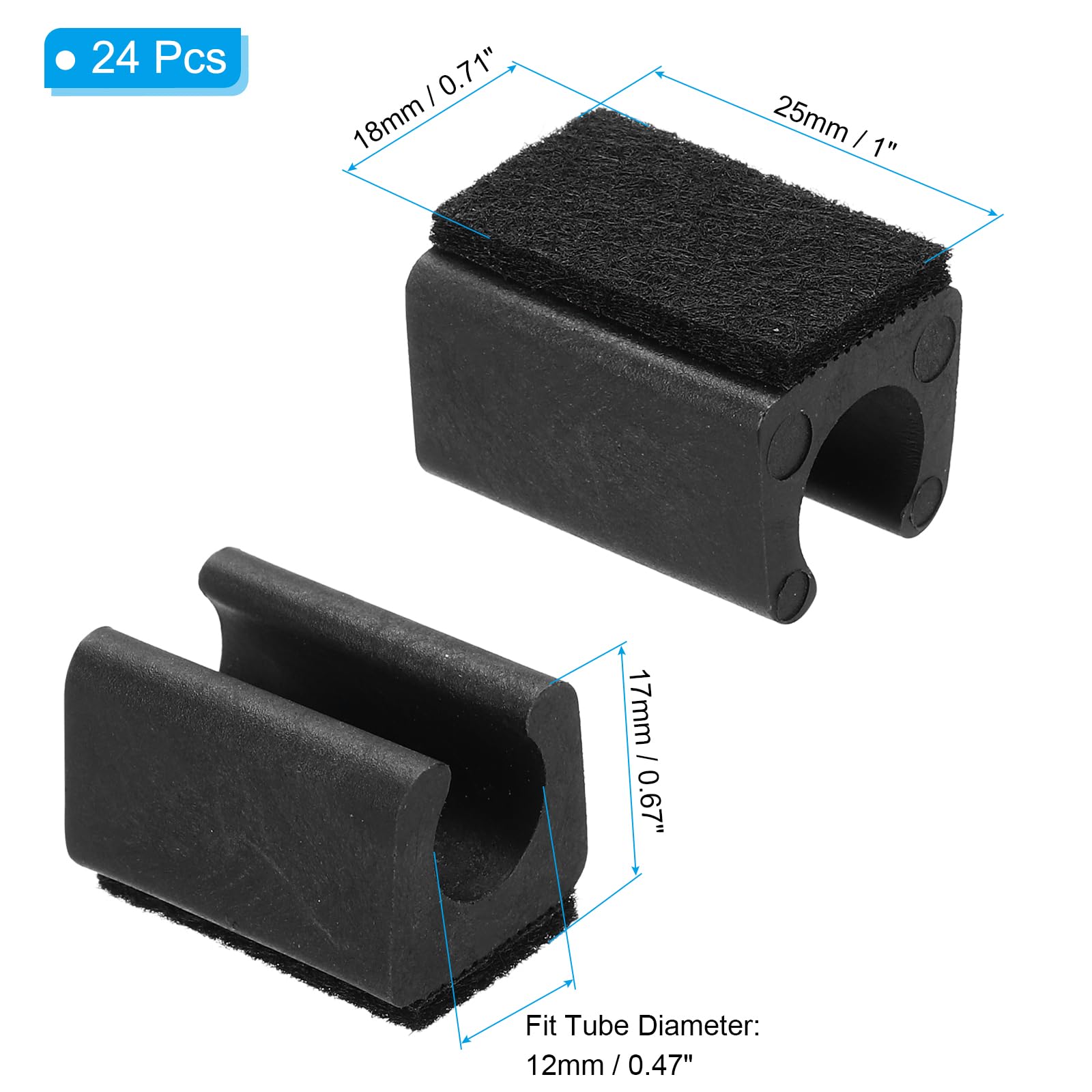 PATIKIL Fundas Rectangulares Para Patas De Silla De 0.984 In, 20