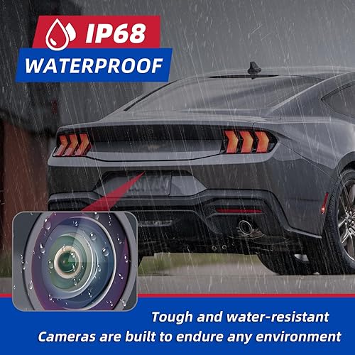 Miniatura 5 de Cámara de respaldo compatible con Ford F150 2010 2011 2012 2013 2014 Mustang 2015-2020 Lincoln MKC 2015-2019 Asistencia de estacionamiento Cámara de