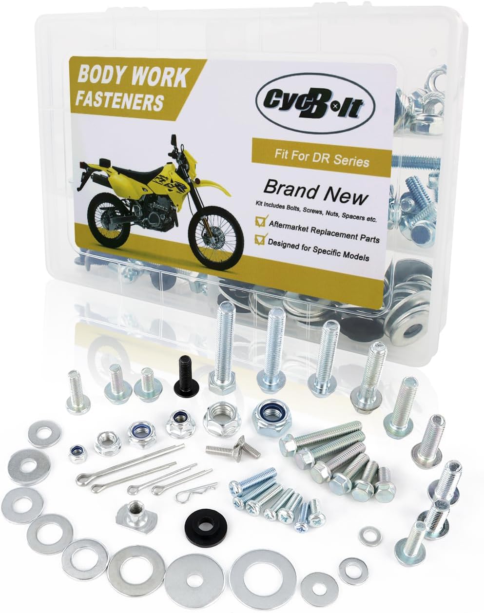 120 PCS Dirt Bike Body Bolt Set Fit for DR-Z400 DR600 DR650R RS