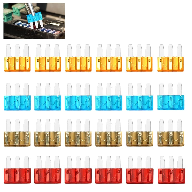 Kit de Fusíveis Lâmina Micro 3 YENOVO 3 Pinos – 24 unidades