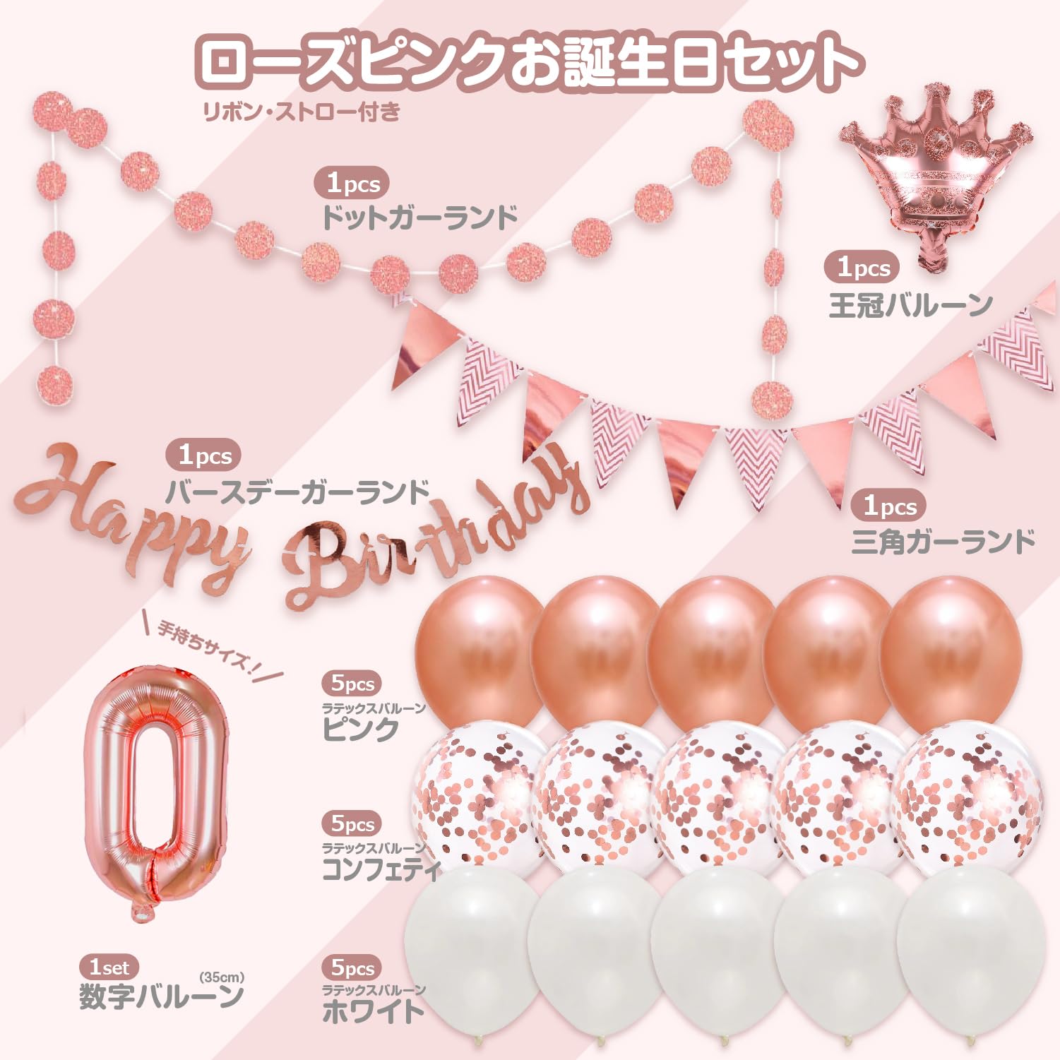 Amazon | 【風船屋】0歳 程よいサイズ 数字 バルーン サプライズ