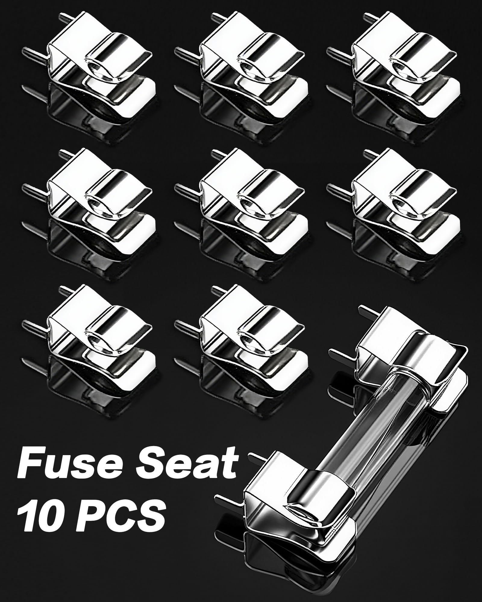 IZTOSS 72pcs 6x30mm Fast-blow Glass Fuses Quick Blow Car Glass Tube Fuses Assorted Kit Amp 0.5A,1A,2A,3A,5A,10A,15A,20A,30A and 10pcs fuse seat by IZTOSS