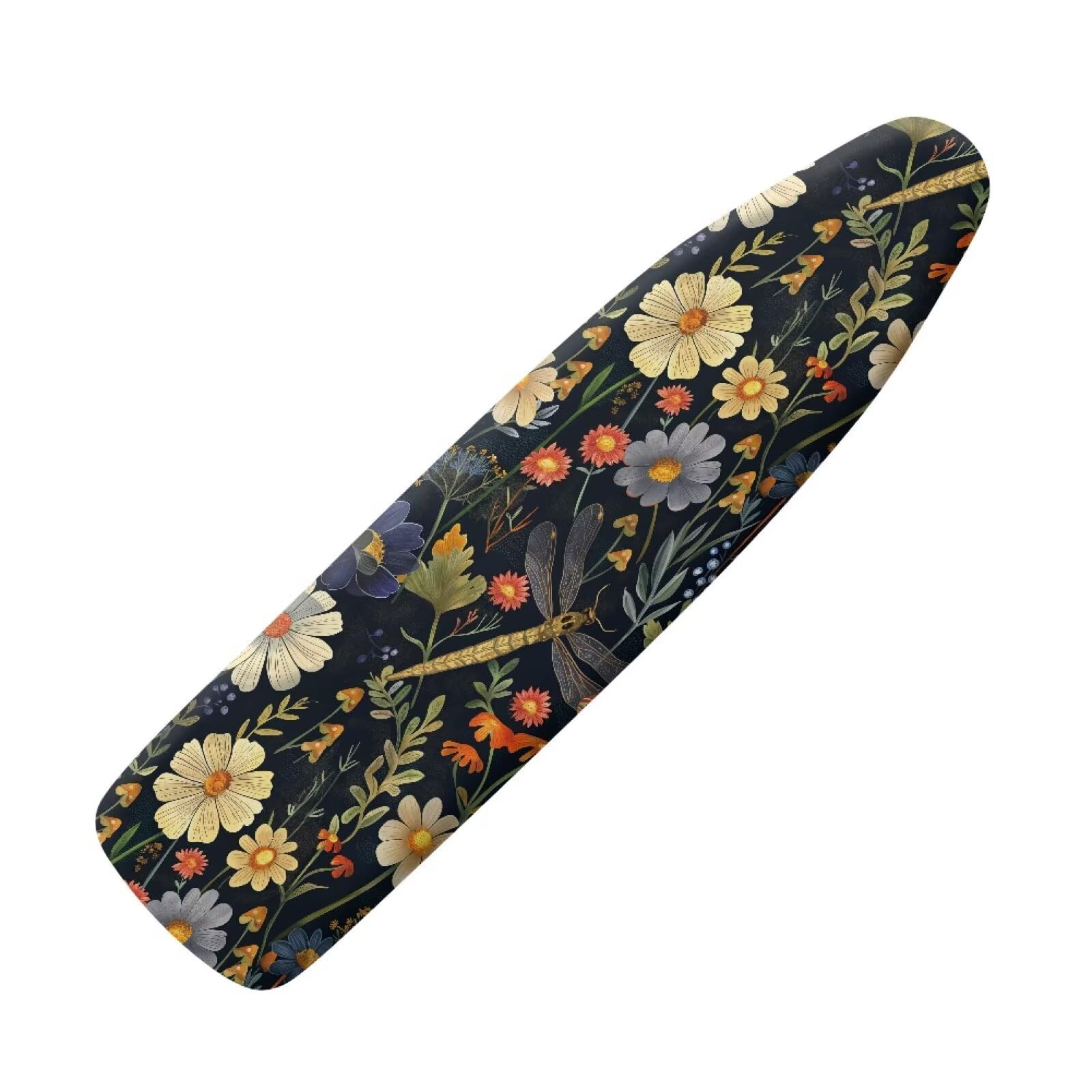 Daisy Mushroom Iron Board Cover Stretch Dust Covers Standard Size Ironing Board Protector with Elastic Edges Home Decoration Table Top Ironing Board Cover