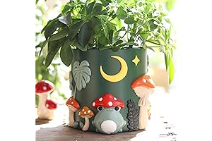 GUGUGO Colorful Frog Garden Plant Pots