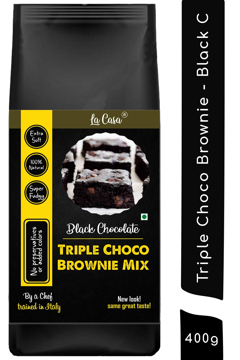 La Casa Triple Chocolate Brownie Mix - Black Chocolate | Fudgy | All Natural | 400g | (B08P1RK2ZN) Amazon Price History, Amazon Price Tracker