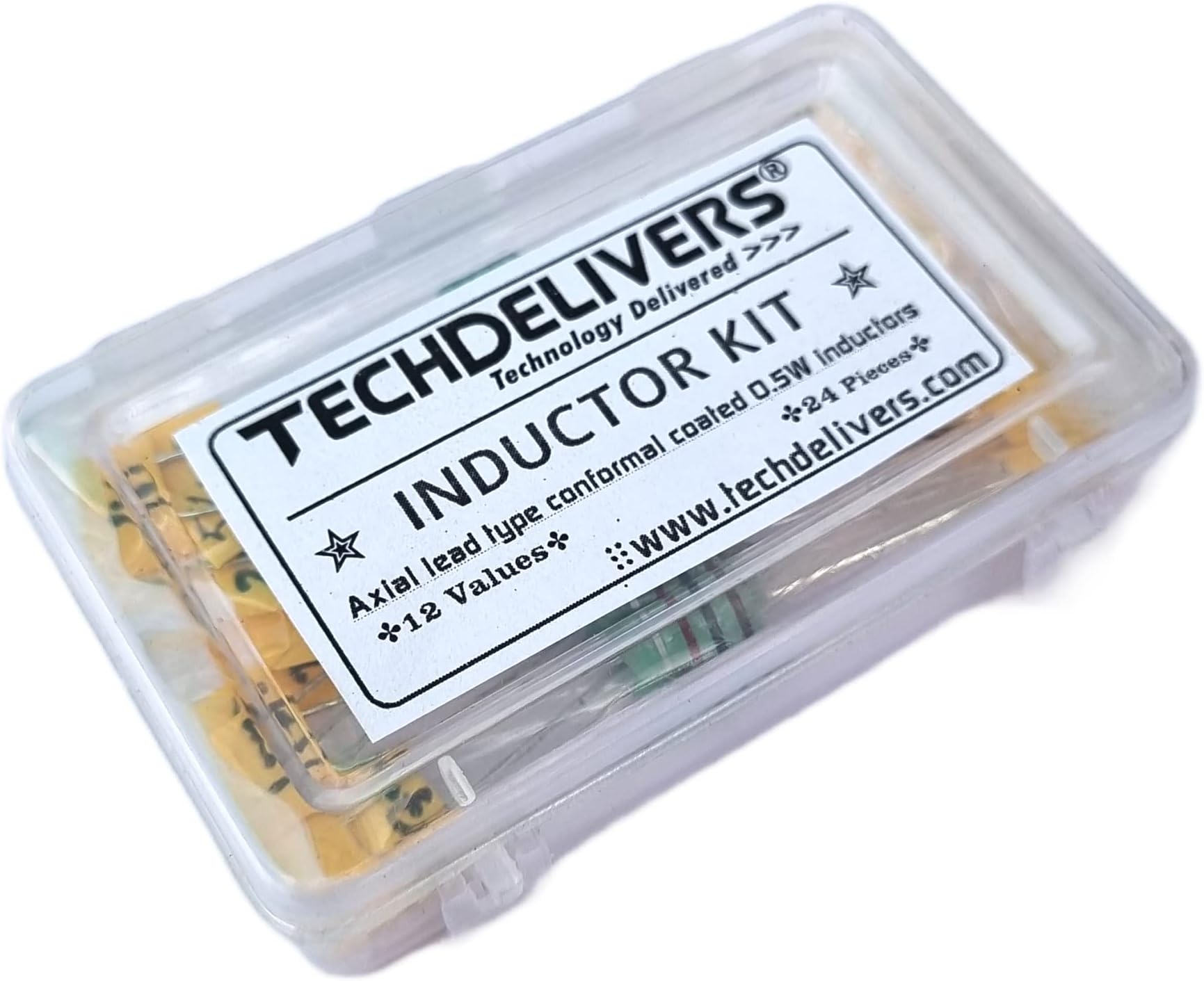 Inductor Assorted Kit 12-Values 24-Pieces