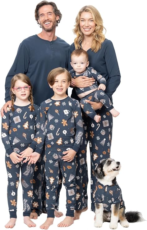 PajamaGram Christmas Pajamas For Family - Family Pajamas Matching Sets, Men LG