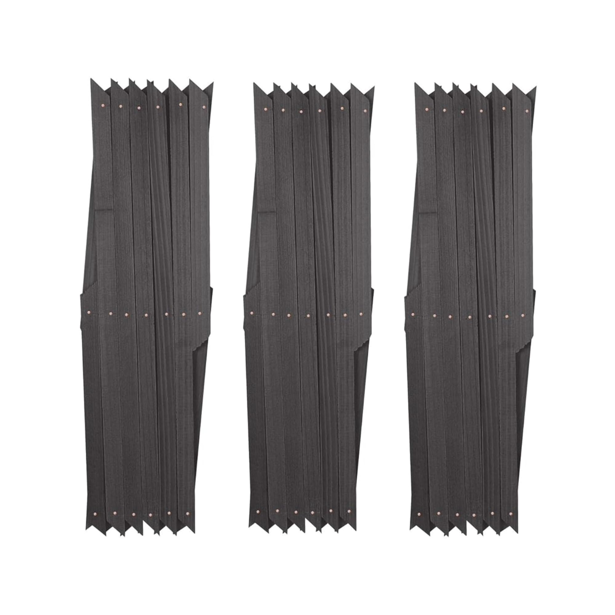 Kanta Wooden Trellis Expandable Garden Wall Trellis For Climbing Plants Decoration & Plants Partitioning (Pack Of 3) (Grey, 180cm x 30cm)