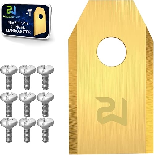 30 x Titanium Blades Longlife Suitable for All Husqvarna® Automower® / Gardena® Robotic Lawnmower/Suitable for 105, 310, 315, 320, 420, 430x, r40i - (0.75 mm)