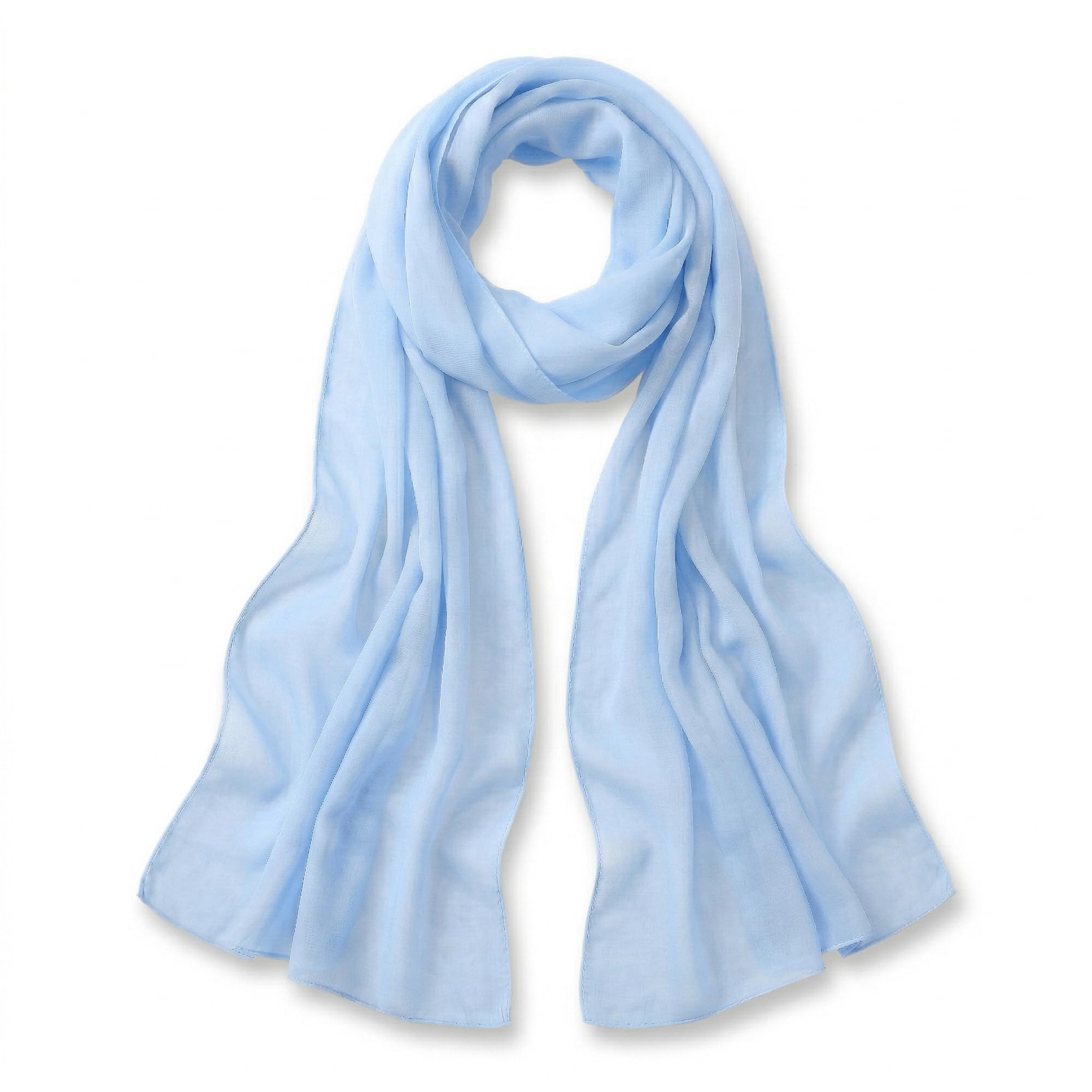 TigerTie Damska chustka szyfonowa jednokolorowa jednokolorowa - rozmiar chusty 160 cm x 36 cm - Made in Italy