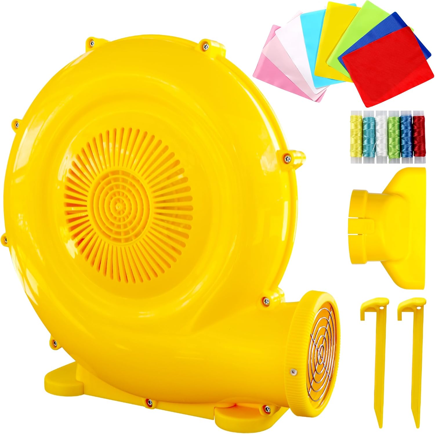 WELLFUNTIME 520W Bounce House Blower, Air Blower for Inflatable Water Slide, Jumping Castle, Electric Leaf Blower