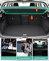 Vista 160 de Powerty Cubierta de Carga para Accesorios Kia Sportage 2023-2025 2026, Textura de Lona Cubierta Retráctil para Maletero Trasero de Carga de Equipaje