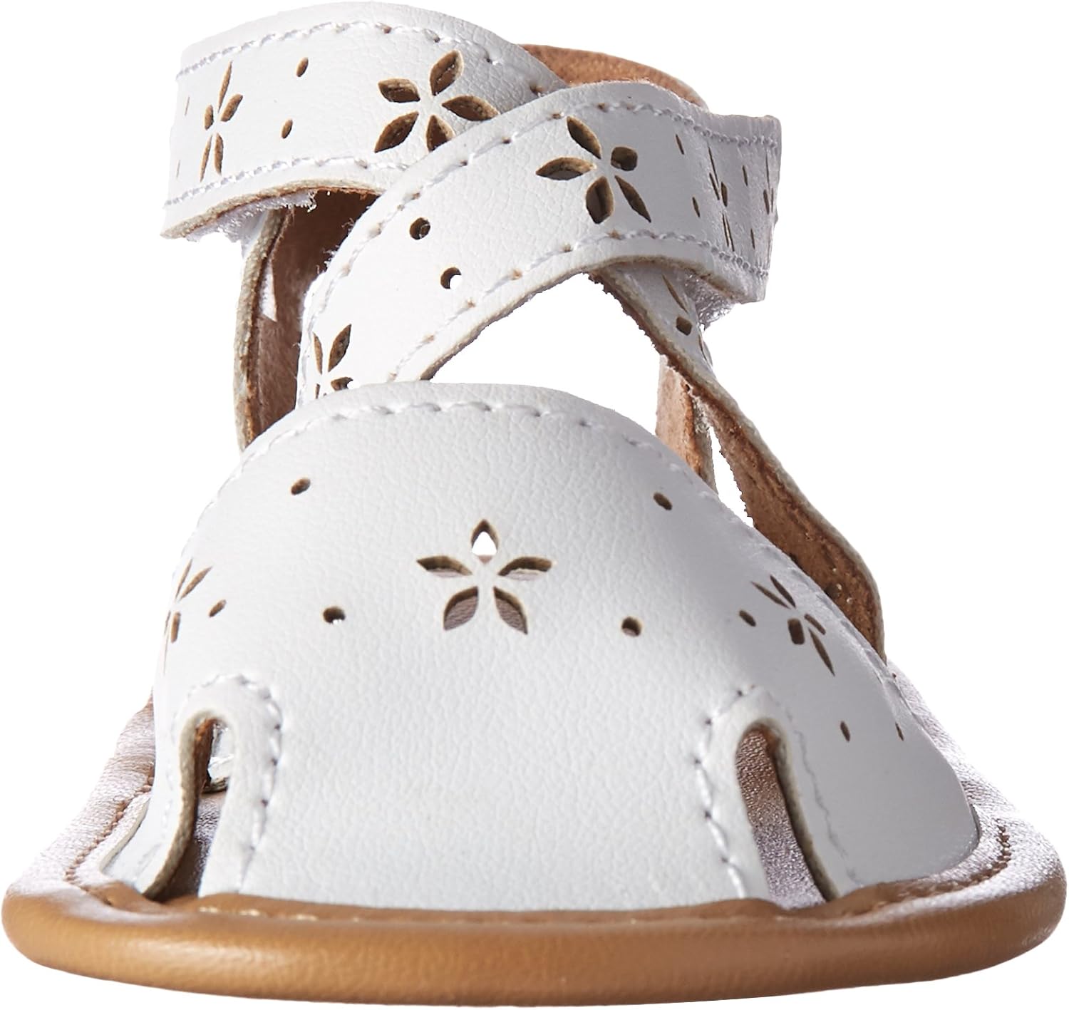 Baby Deer Girl's 01-4297 Sandal, white, 2 Child US Infant