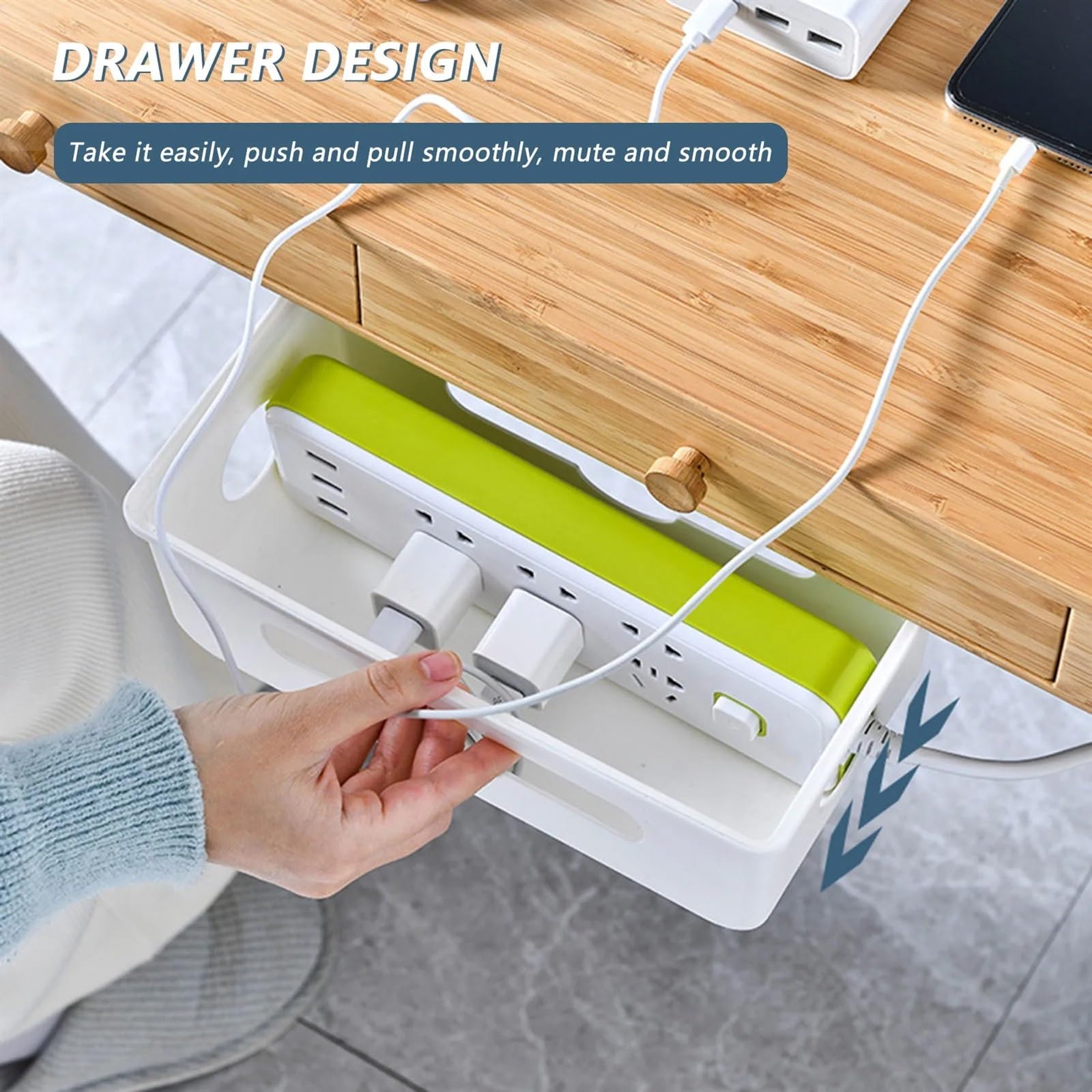 Kabelmanagementbox aus Kunststoff