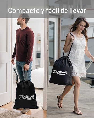 Miniatura 7 de Colchón de aire de tamaño matrimonial con bomba integrada, cama de aire cómoda elevada de 18 pulgadas, colchón inflable mejorado con bolsa de