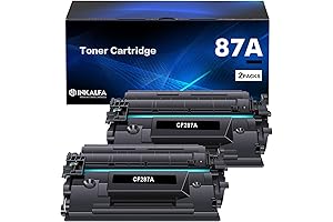 CF287A 87A Black Toner Cartridge:2-Pack Compatible for HP 87A
