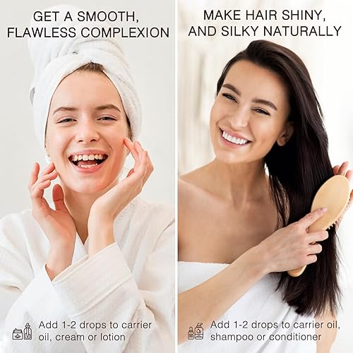 Miniatura 4 de Aceite esencial de lavanda, aceite de lavanda puro y natural, 3.5 onzas líquidas, aceites esenciales de grado prémium para cabello, cuerpo, piel,