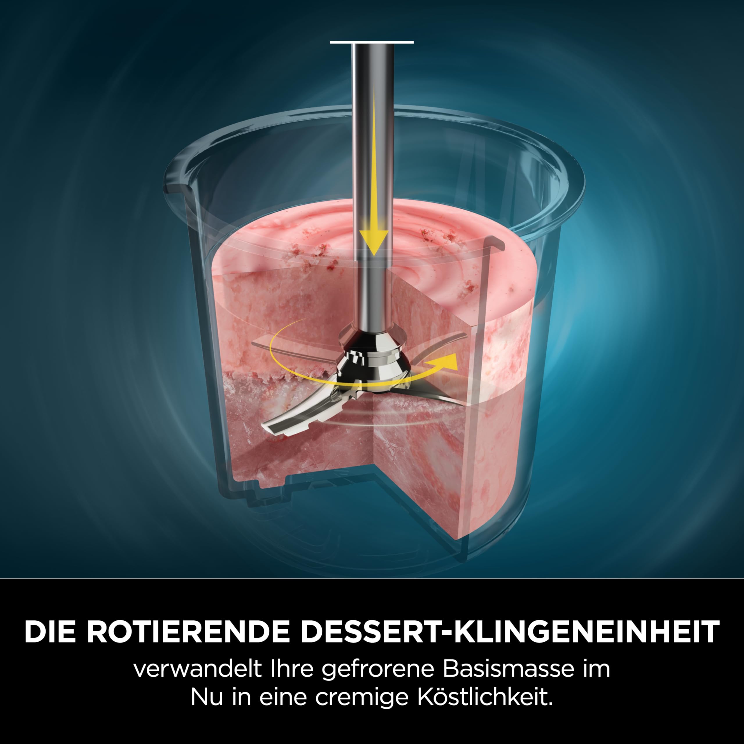 Ninja CREAMi Eismaschine NC302EU 1,4L Schwarz/Silber 7 Programme 2 Behälter