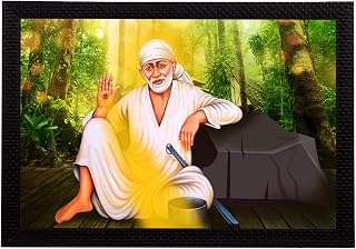 eCraftIndia Sai Baba Satin Matt Texture UV Art Painting