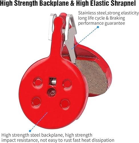 Miniatura 3 de 4 pares de pastillas de freno de bicicleta, pastillas de freno de disco compatibles con SRAM Avid Ball Bearing, 5 pastillas de freno mecánicas BB5