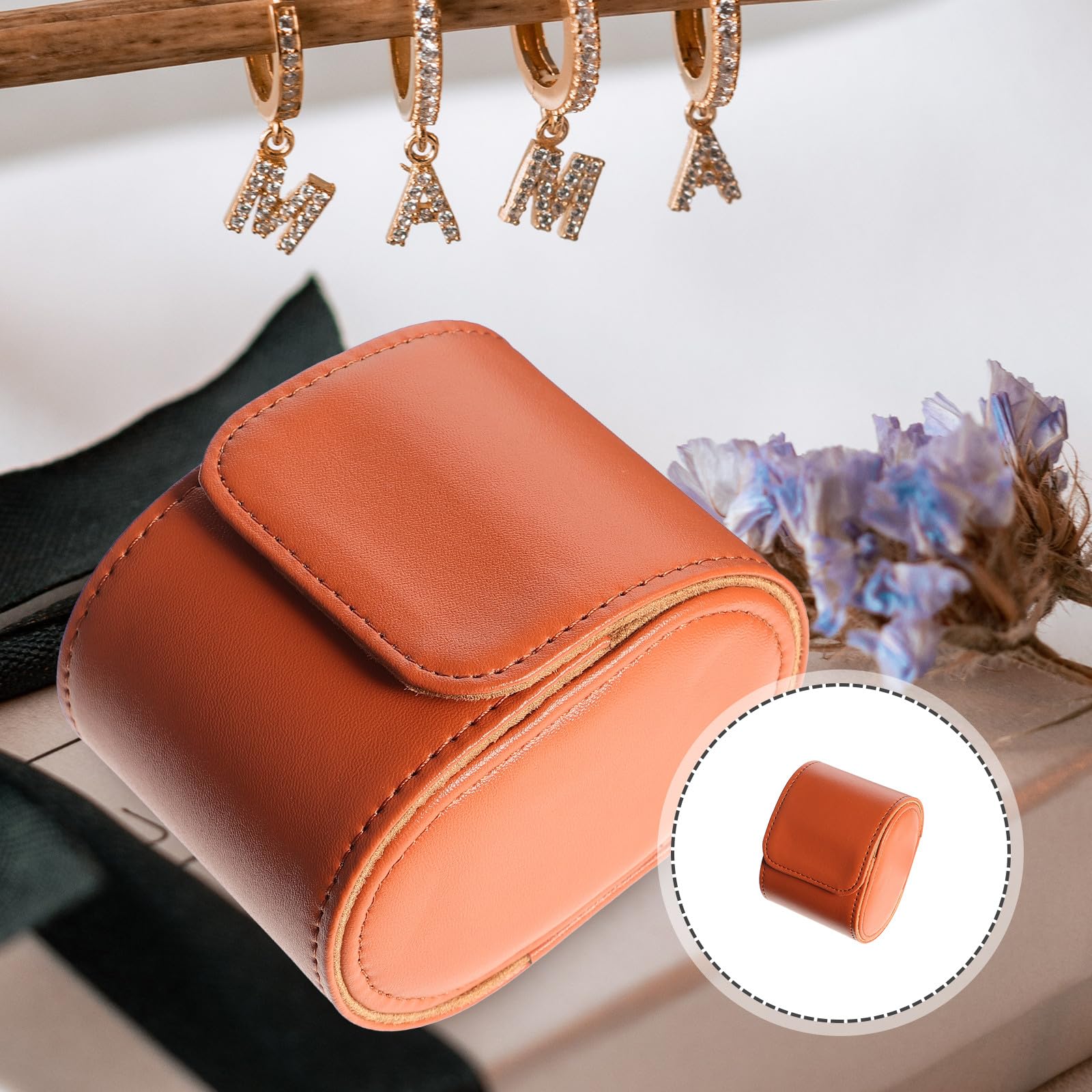 VILLCASE Estuche para Hombre Compras para Relojes y Viajes para Pu Ligero y Resistente que Protege contra Golpes y Rayaduras de Viaje Adecuado para Viajes y Compras al Aire Libre al Aire Libre