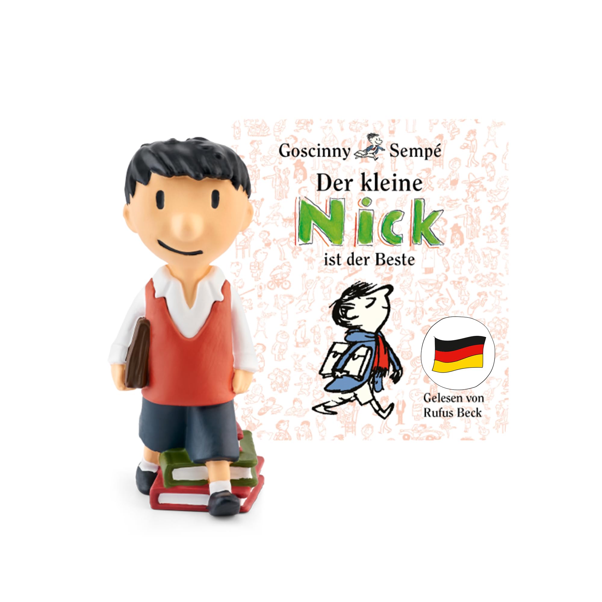 tonies Figurki do słuchania Toniebox, Der kleine Nick ist der Beste, 9 Geschichten aus dem Band Neue vom kleine Nick, audiobook dla dzieci od 6 lat, czas odtwarzania ok. 72 minuty