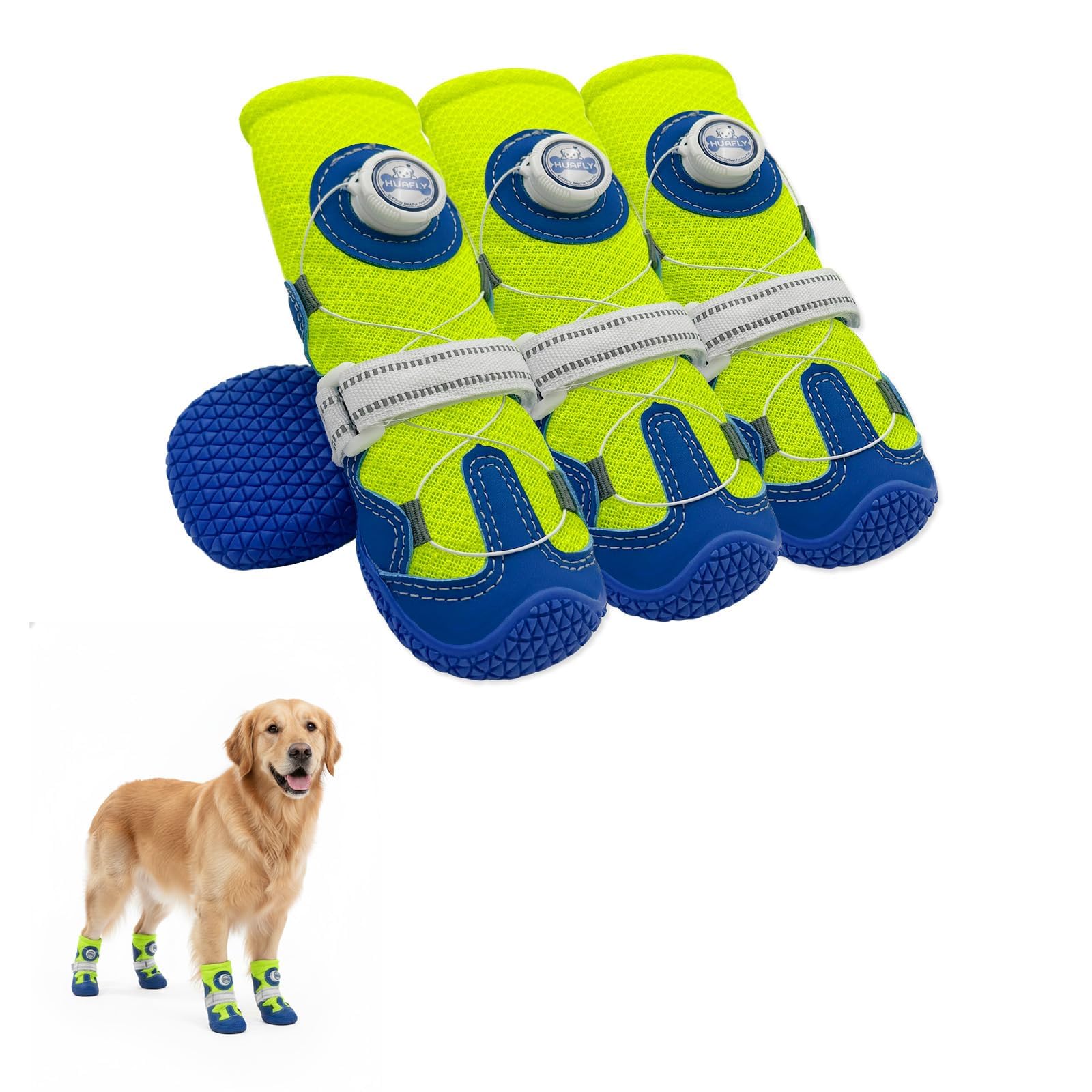 Huafly Dog Shoes Blue