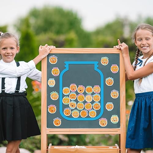 Miniatura 6 de Tarro magnético de 73 piezas de galletas inteligentes para niños, galletas inteligentes, recompensas, tarro de gestión de comportamiento positivo,