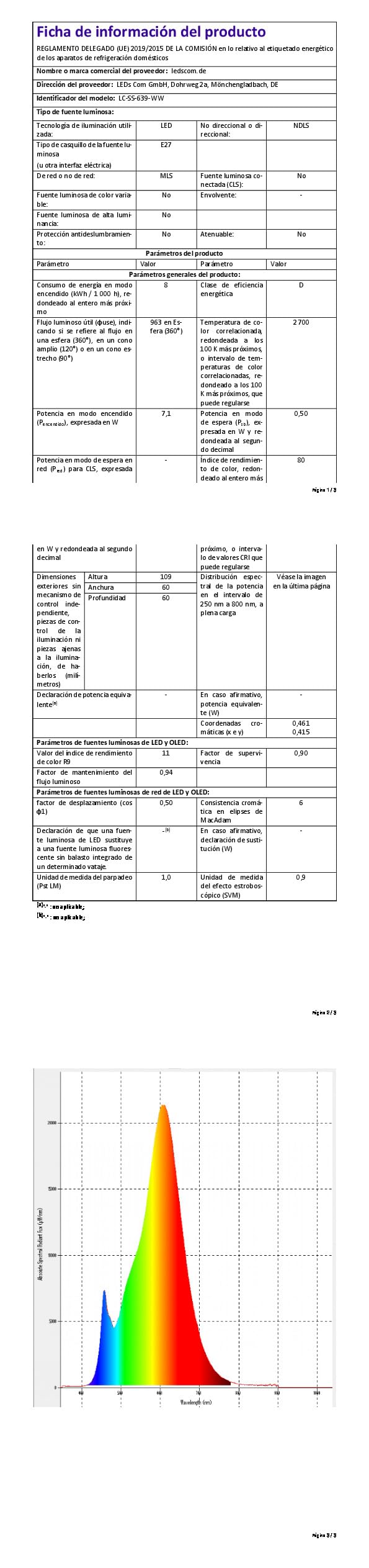 ledscom.de 2 lampade da tavolo FLAKO, cavo in tessuto bianco, paralume bianco, con lampadina LED E27 a 3 intensità inclusa